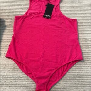 Nasty Gal Fuchsia Sleeveless Bodysuit